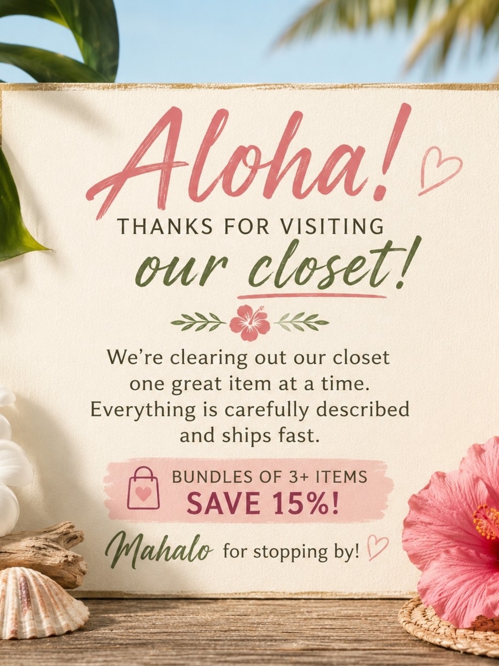 🛍️ Aloha! Bundle & Save 15%
